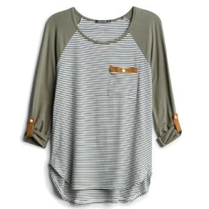 Madelene roll tan knit top
